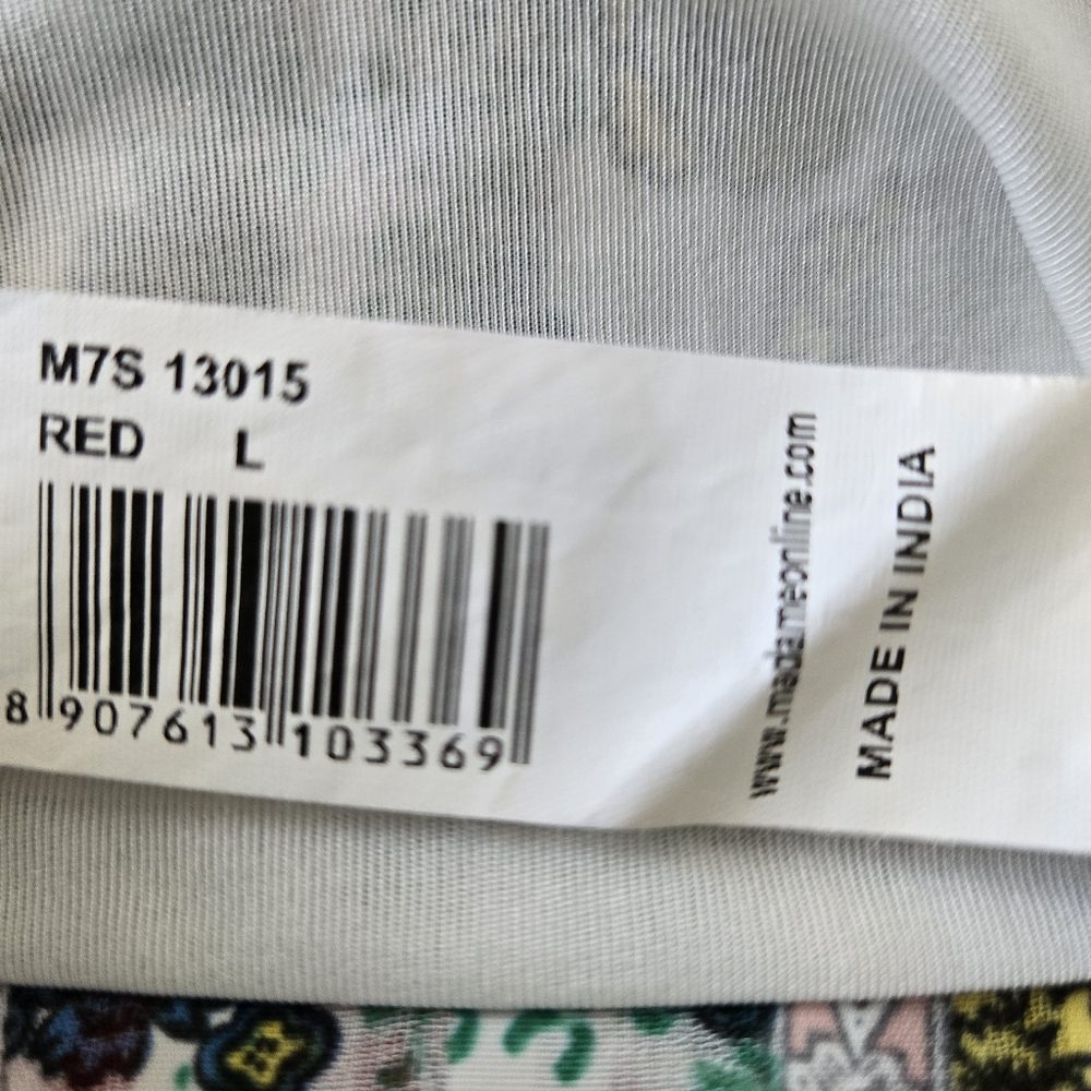 Madame Size L Floral Patchwork Aysemetrical Ruffle Hem Maxi Dress - Picture 14 of 16